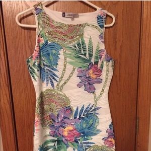 Beautiful tropical sleeveless dress size S